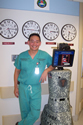 MAJ Chung with RP7 Surgery Robot